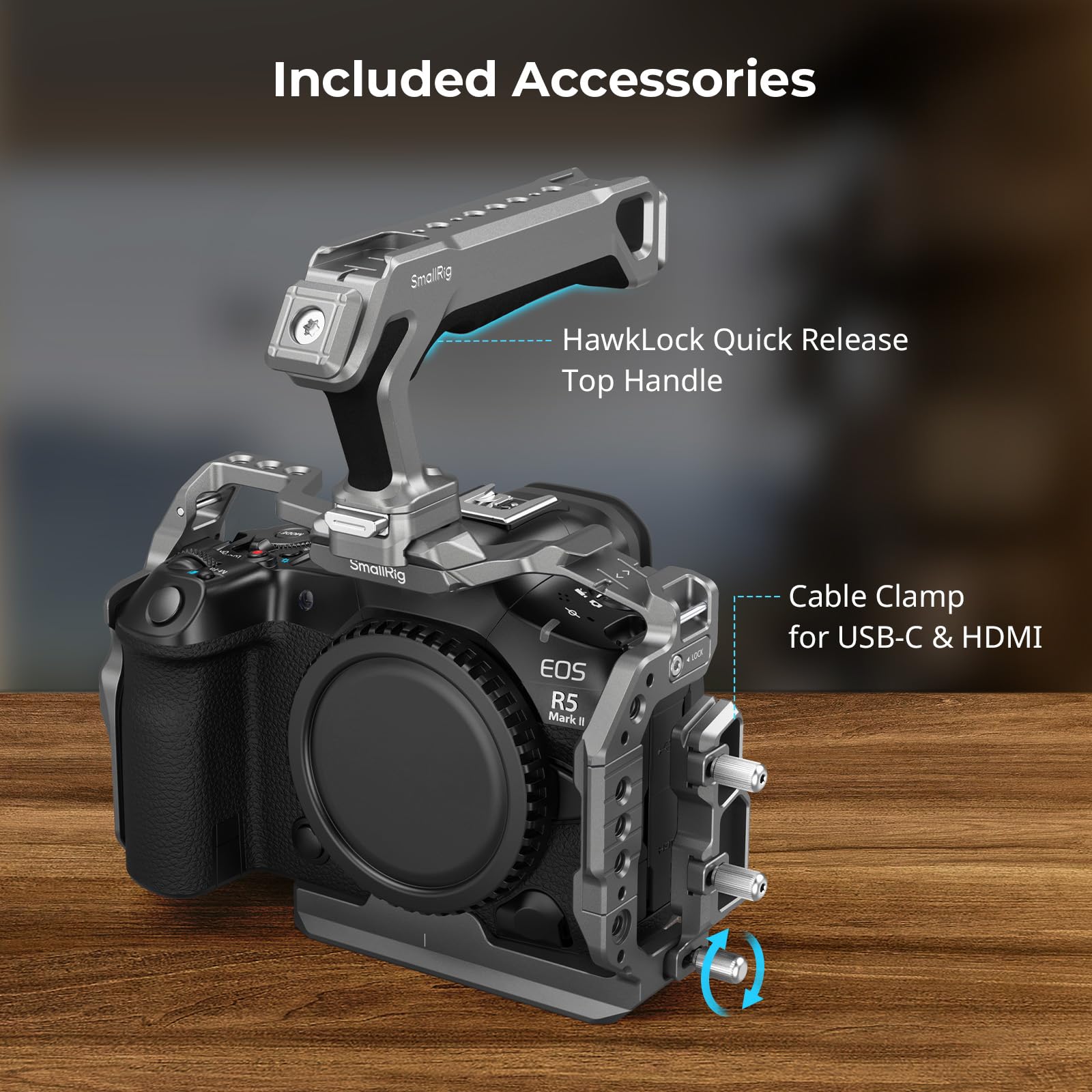 Amazon.com : SmallRig R5 II Cage, HawkLock Quick Release Cage Kit  