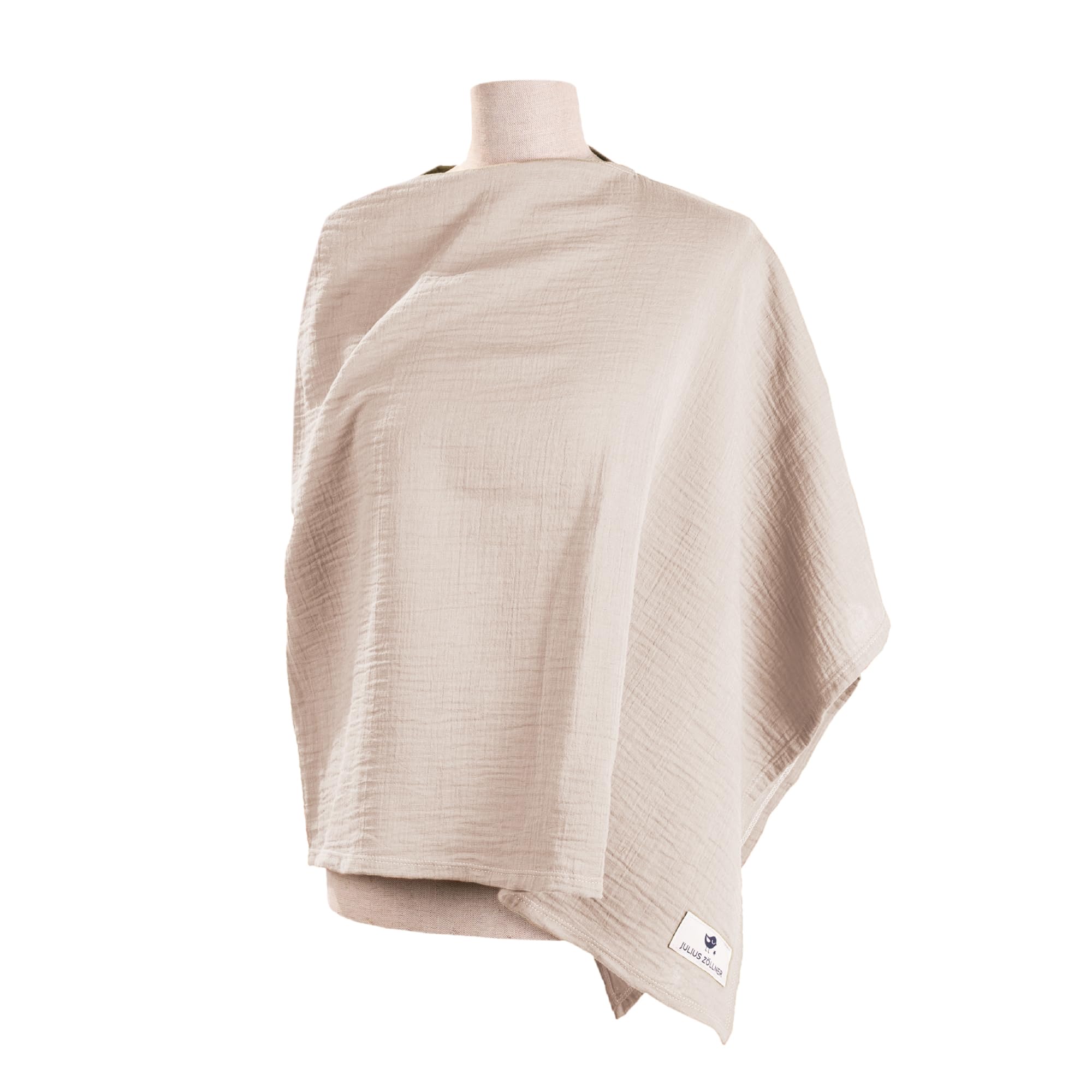 Julius Zöllner Stilltuch aus 100 Prozent Musselin-Baumwolle, OEKO-TEX STANDARD 100, Made in Germany, Sand
