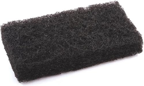 Almohadillas negras resistentes XL de 10 x 4.5 pulgadas, grandes esponjas multiusos para fregar, máxima potencia de limpieza para baño, cocina,