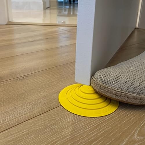 Miniatura 4 de Pekasa - Tope de puerta redondo, tope de puerta único, tapón de puerta de goma, topes de puerta para parte inferior de la puerta, topes de puerta