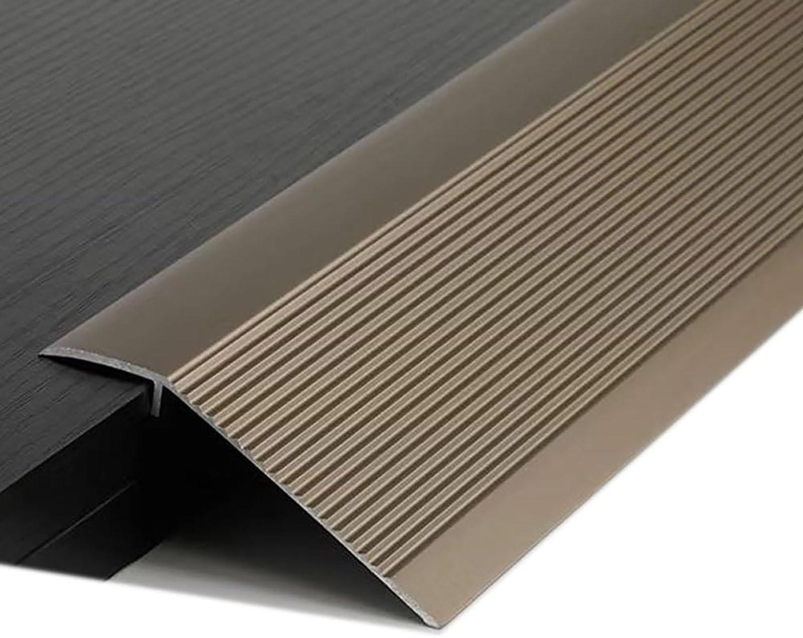 PALSINBY Transition Threshold Strip, Transition Strip Aluminum Seam Binder Entry Ramp for Carpet Wood Tile(Champagne)