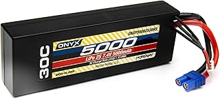 Onyx 5000mAh 2S 7.4V 30C LiPo CASE EC3 ONXP50002S30H3 Car Batteries & Accessories