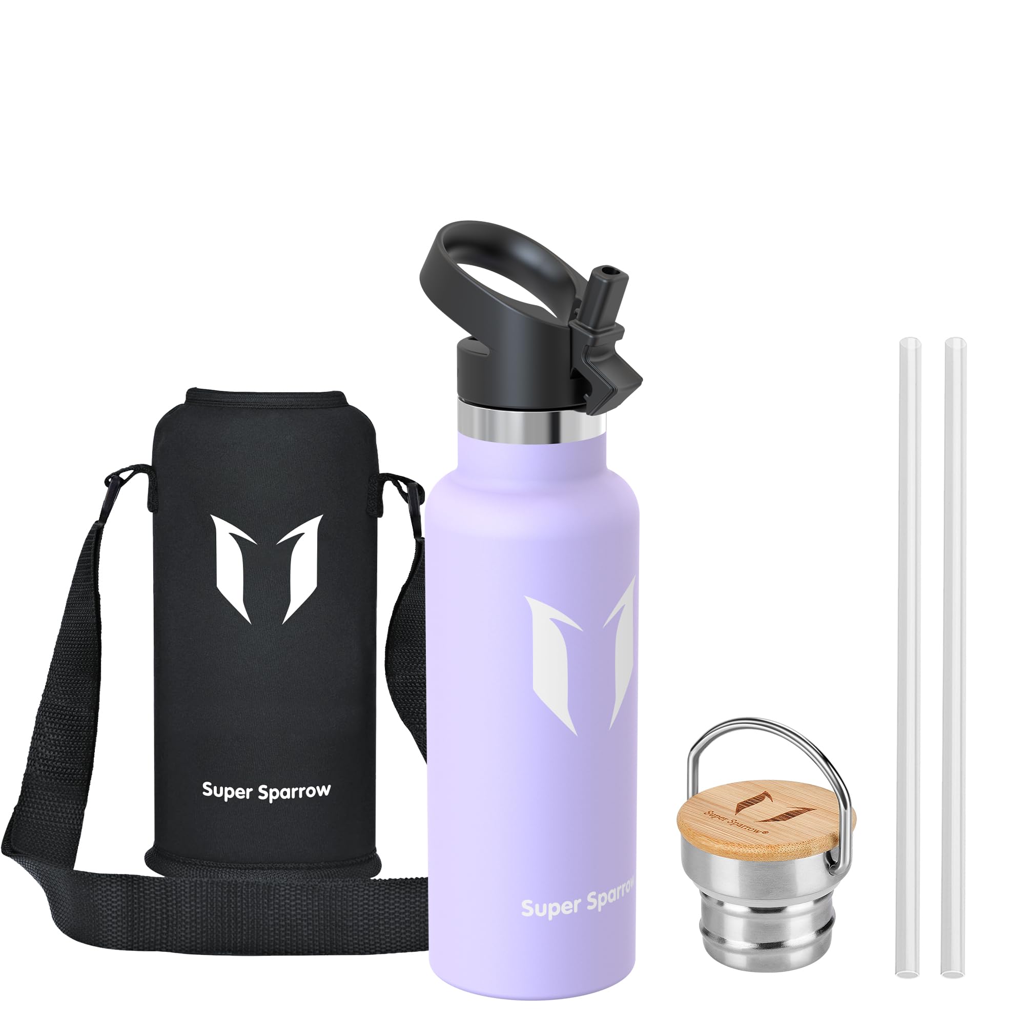 Super Sparrow Botella Agua Acero Inoxidable - Botella Agua Niños - 500ml/750ml/1L - Botella Termica Boca Estándar - Sin BPA, para Niños & Adultos, Deporte, Oficina, Yoga, Ciclismo — view 69