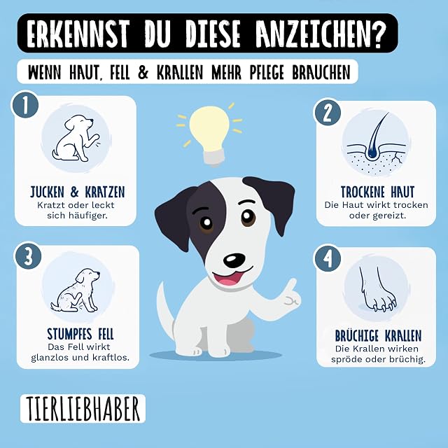 Foto 3 de 8 de TIERLIEBHABER Gotas de piel y pelo para perros - golosinas para perros