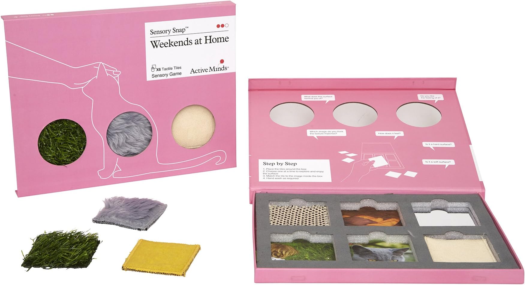 Active Minds Sensory Snap - Touch & Feel Game | Reminiscence Association Game for Seniors and Elderly with Dementia and Memory Loss