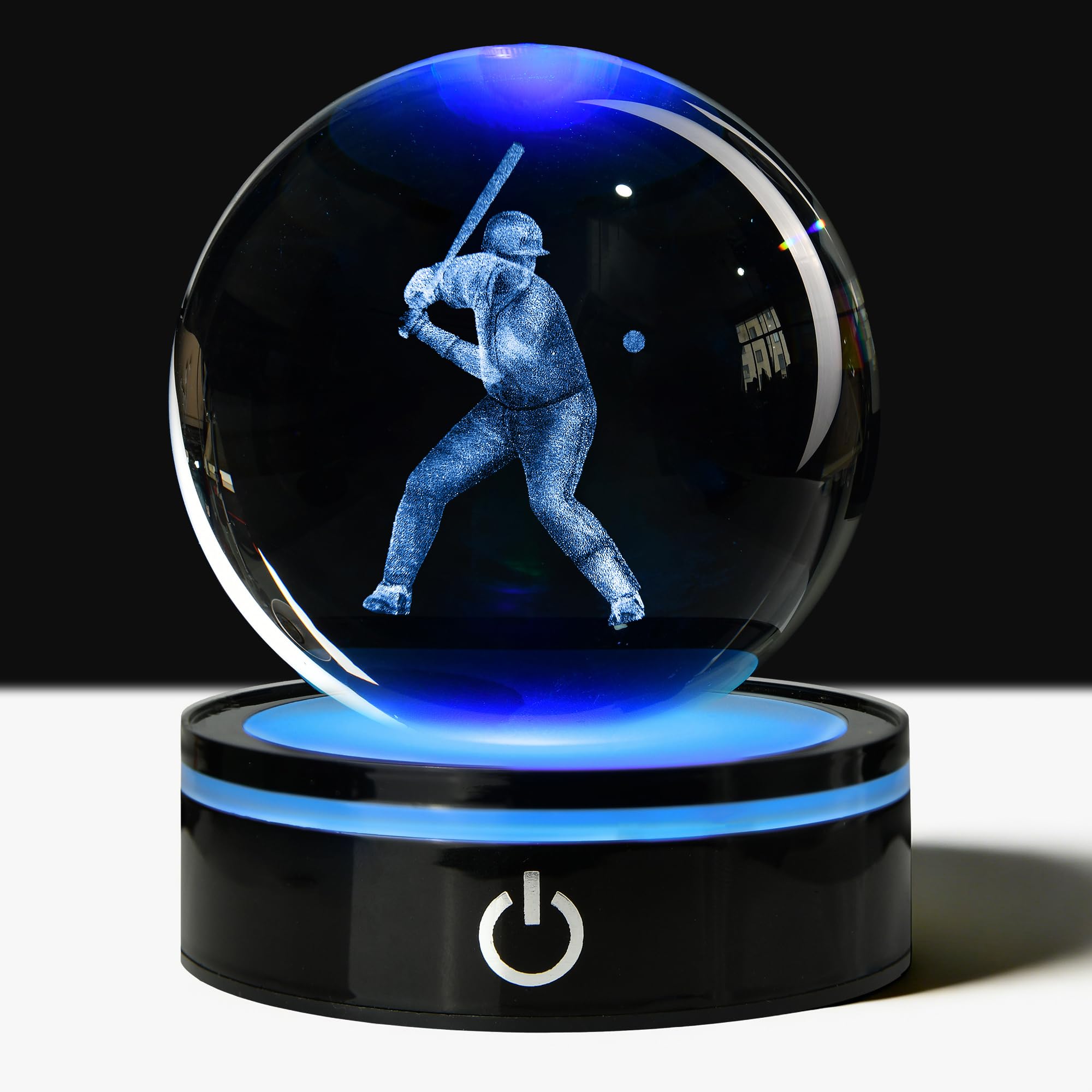 Bola de cristal de bateo de béisbol, figuras de acción deportivas