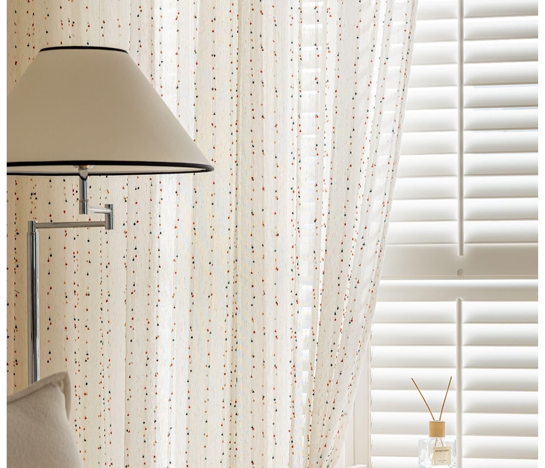 Elegantes cortinas blancas de poliéster de 79 pulgadas de ancho x 106 pulgadas de largo, patrón colorido, cortinas de sala de estar, 2 paneles, decoración moderna de cocina, filtrado de luz