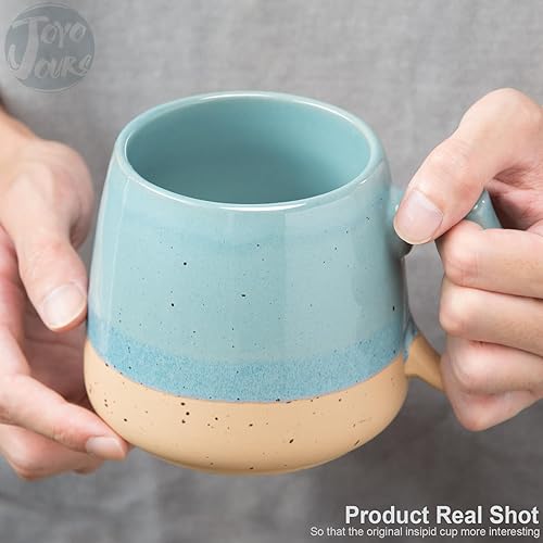 Miniatura 7 de Tazas de café grandes de cerámica, taza de cerámica Arge de 21 onzas se puede utilizar para beber caliente y frío en la oficina y el hogar,