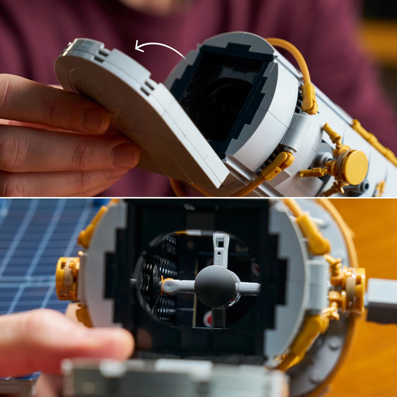 LEGO Icons Hubble-Weltraumteleskop - 3D Modellbau Kreativset für Erwachsene - Mint-Set mit beweglichen Sonnensegeln, Instrumentenschacht & Astronaut Minifigur - DIY Astronomie Geschenk - 11382