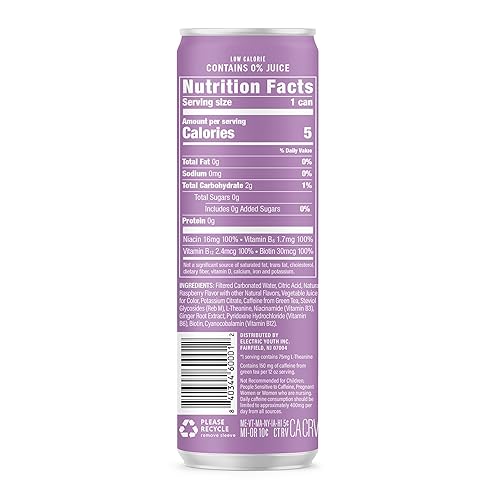 Miniatura 8 de GORGIE Bebidas energéticas naturales sin azúcar, bayas eléctricas espumosas (paquete de 12) - Bebidas energéticas saludables - Reemplazo de café