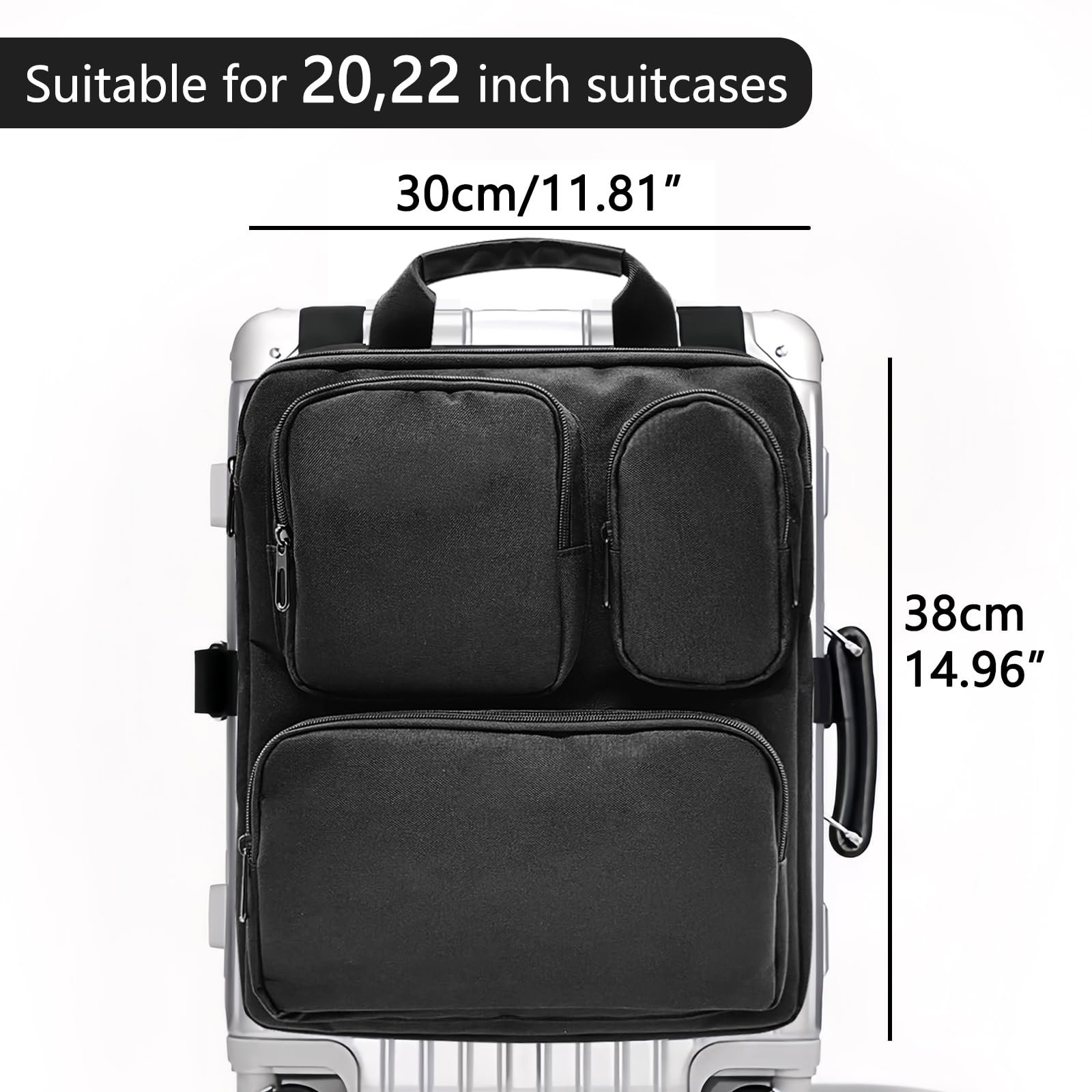 Musiin Travel Luggage Expansion Organizer for Musician, Holds Sheet Music, Straps, Capo, Strings, Cables - Image 2