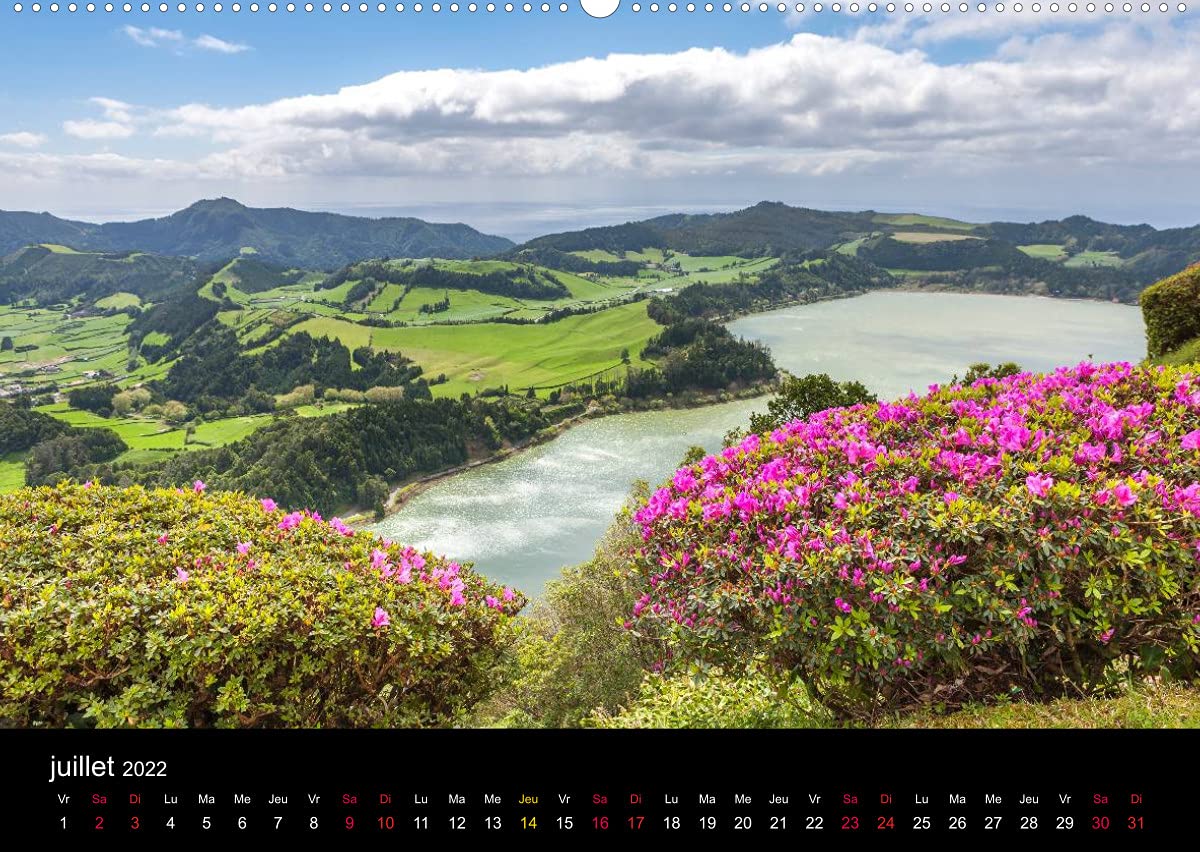 Archipel des Açores (Premium, hochwertiger DIN A2 Wandkalender 2022, Kunstdruck in Hochglanz): Paysages de l'Archipel des Açores (Calendrier mensuel, 14 Pages )