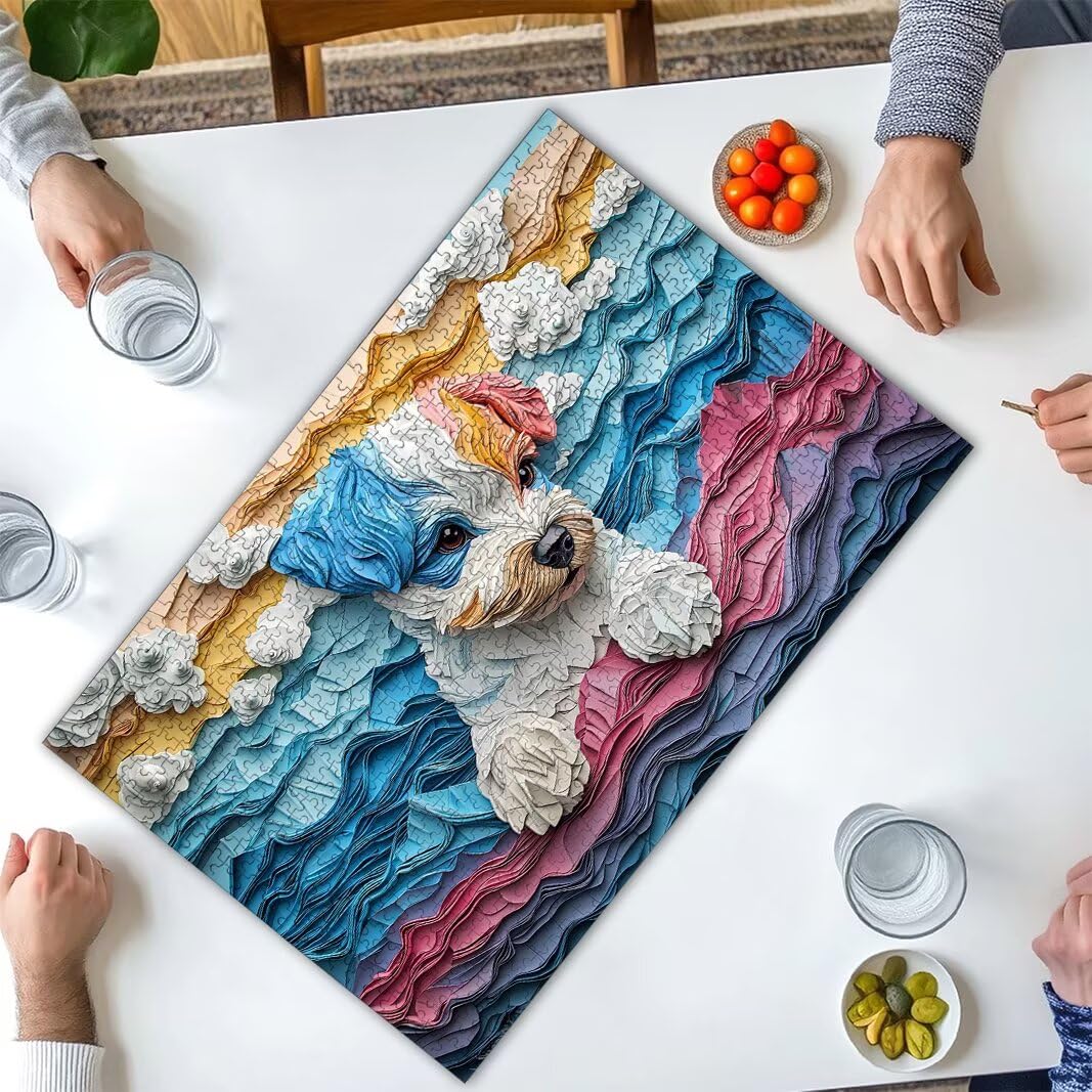 Puzzle 5000 Piezas, Puzzle Perro de Madera para Adultos, Regalos -2530