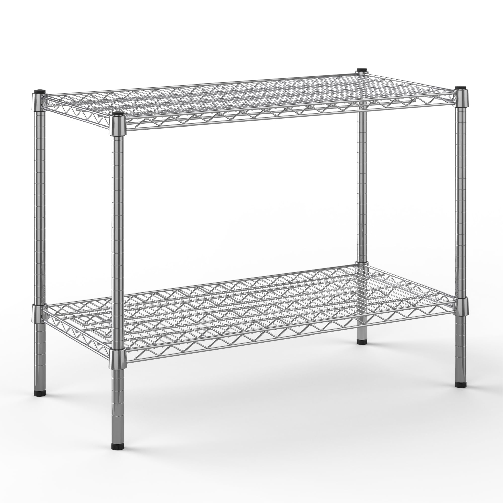 18" Deep x 36" Wide x 27" Height Wire Shelving Kit | 2-Tier | NSF Commercial Storage Rack Unit