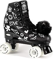 Vista 1 de Epic Skates Epic Skates Luv Quad Patines para mujer, negro/blanco