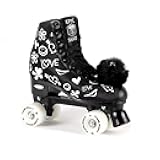 Epic Skates Epic Skates Womens Luv Quad Roller Skates, Black/White