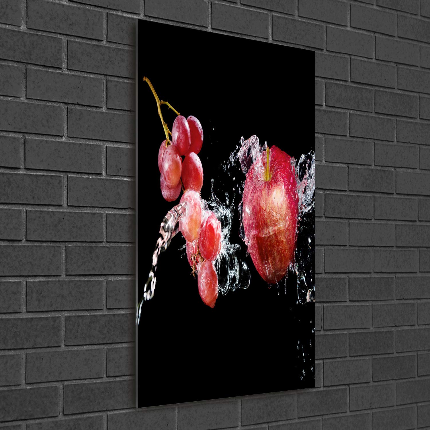 Tulup Impresión en Vidrio - 50x100cm - Cuadro sobre Vidrio - Pinturas en Vidrio - Cuadro en Vidrio - Impresiones sobre Vidrio - Cuadro de Cristal - Comidas Y Bebidas - Multicolor - Fruta