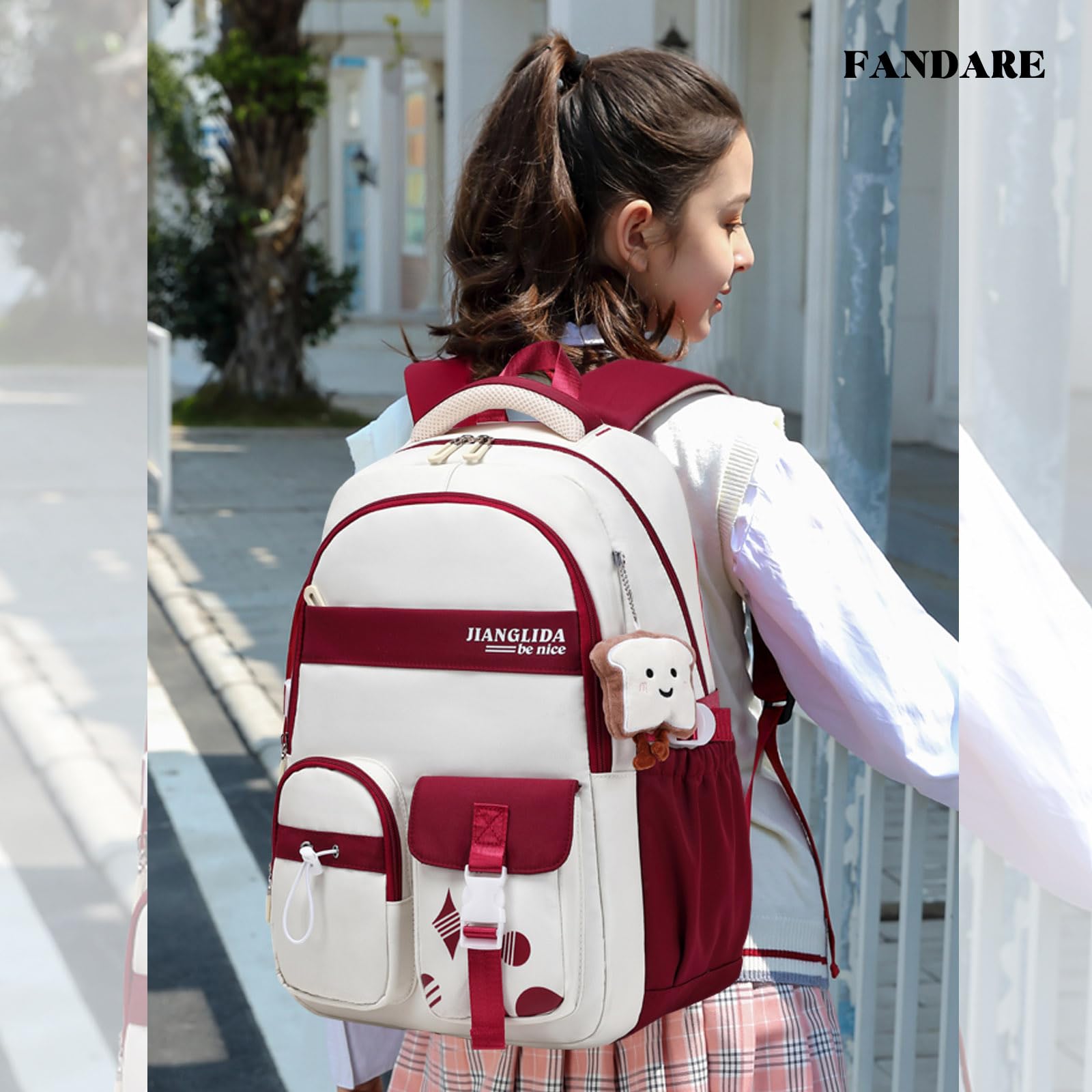 FANDARE Zaino Casual Scuola Porta PC Università Borsa Uomo Donna Da Viaggio Adolescenti
