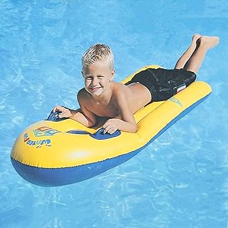 Inflatable Pool Float for Kids Children, Infant Baby Floats Swim Air Bed PVC Swimming Raft Bodyboard Fun Party Floating Mattress Surf Board With Handles Boys Girls Water Lounger Floats Sea Beach Toy