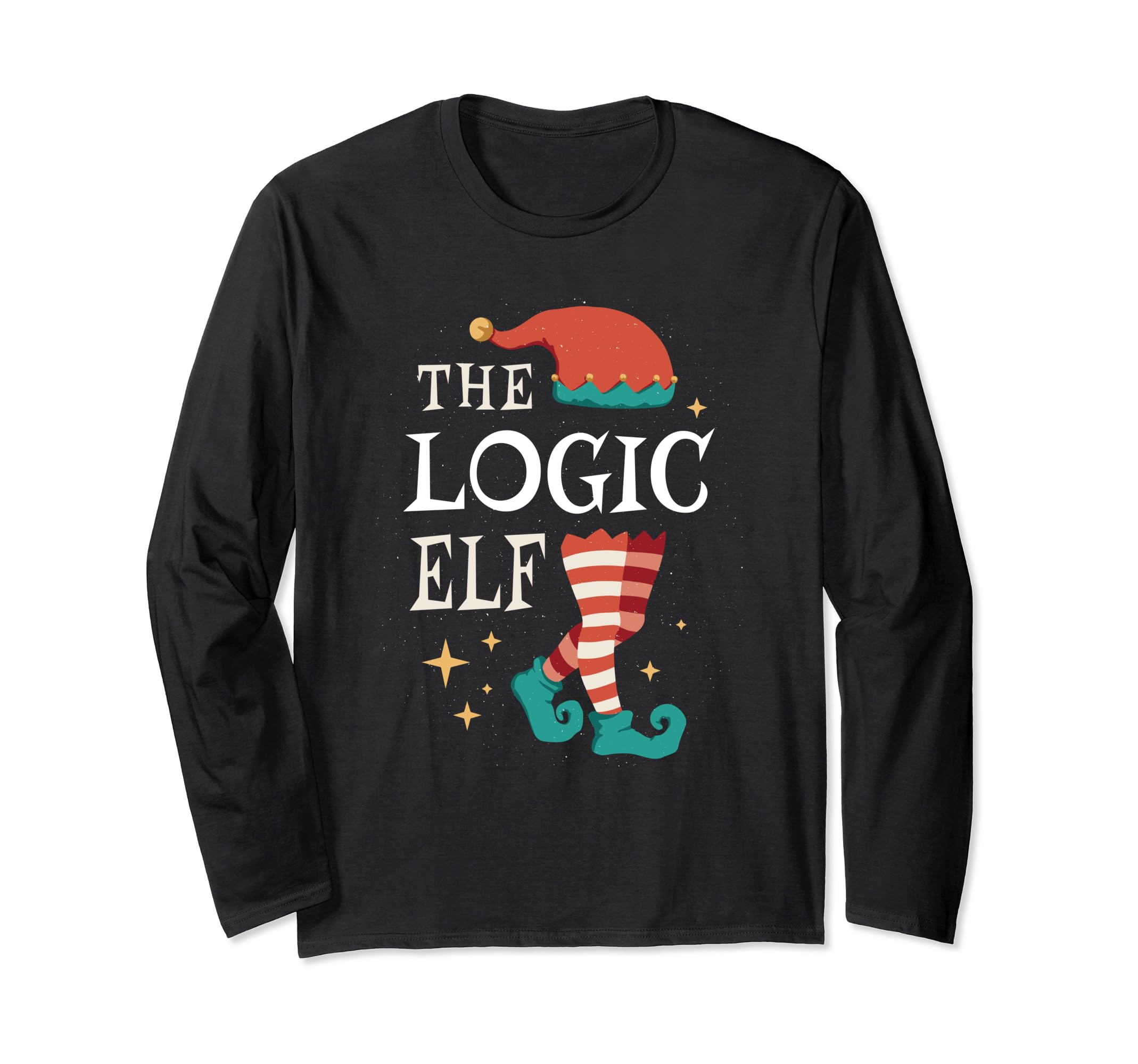 The Logic Elf Family Matching Group Christmas Funny Gifts Long Sleeve T-Shirt