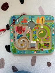 HABA 301056 Gioco Magnetico La Città Labirinto - Gioco Da Viaggio Per Bambini 2-5 Anni, Sviluppa Motricità E Logica Con Palline Colorate
