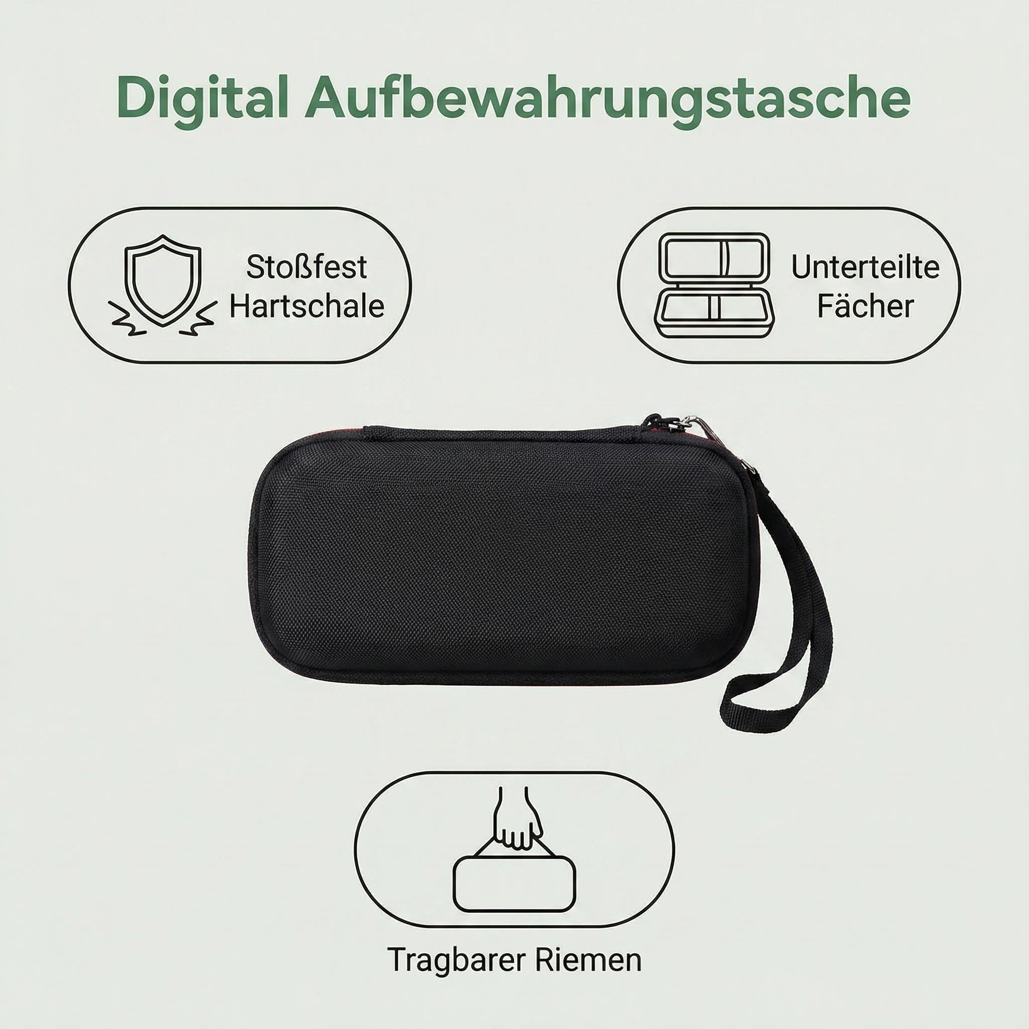 XANAD Etui do SoundCore 2 i 3 / Bluetooth głośnik firmy Anker, pokrowiec na SoundCore 3 Hard Case