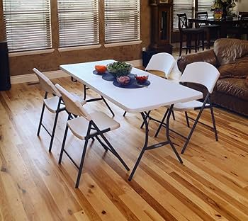 Lifetime Commercial Fold-In-Half Table, 6 FT
