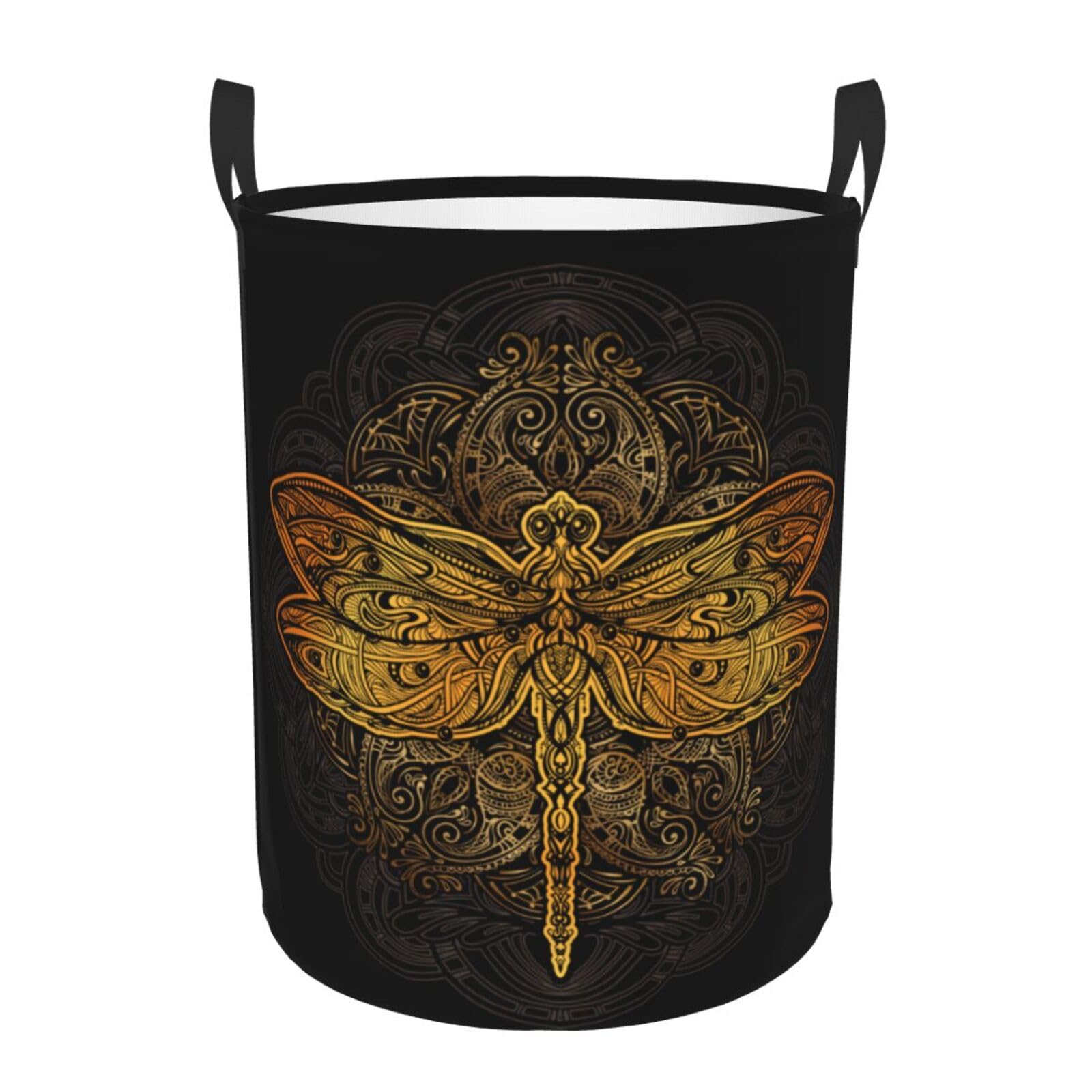 Laundry Hamper Dragonfly Laundry Basket Waterproof Personality Fashion Hampers for Laundry Large Collapsible Laundry Basket Storage Basket for Dorm and Home