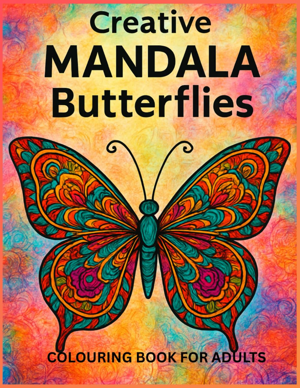 Creative MANDALA Butterflies: COLOURING BOOK FOR ADULTS || Relaxation, Meditation and Happiness Coloring Book with Mandala Butterflies for Adults