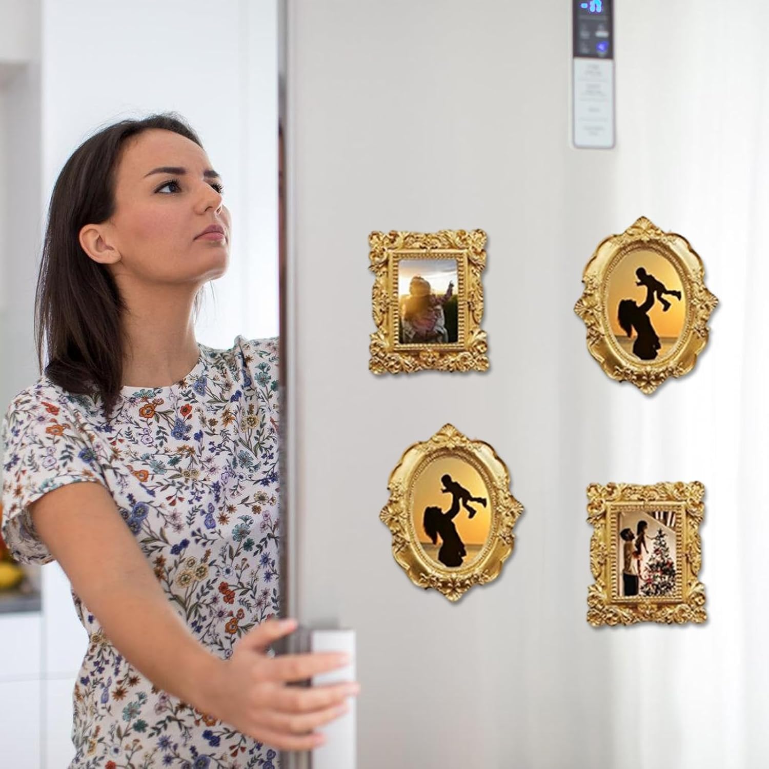 Refrigerator Magnets Picture Frame Fridge Magnet,Locker Decorative Magnet for Whiteboard,Map,Kitchen