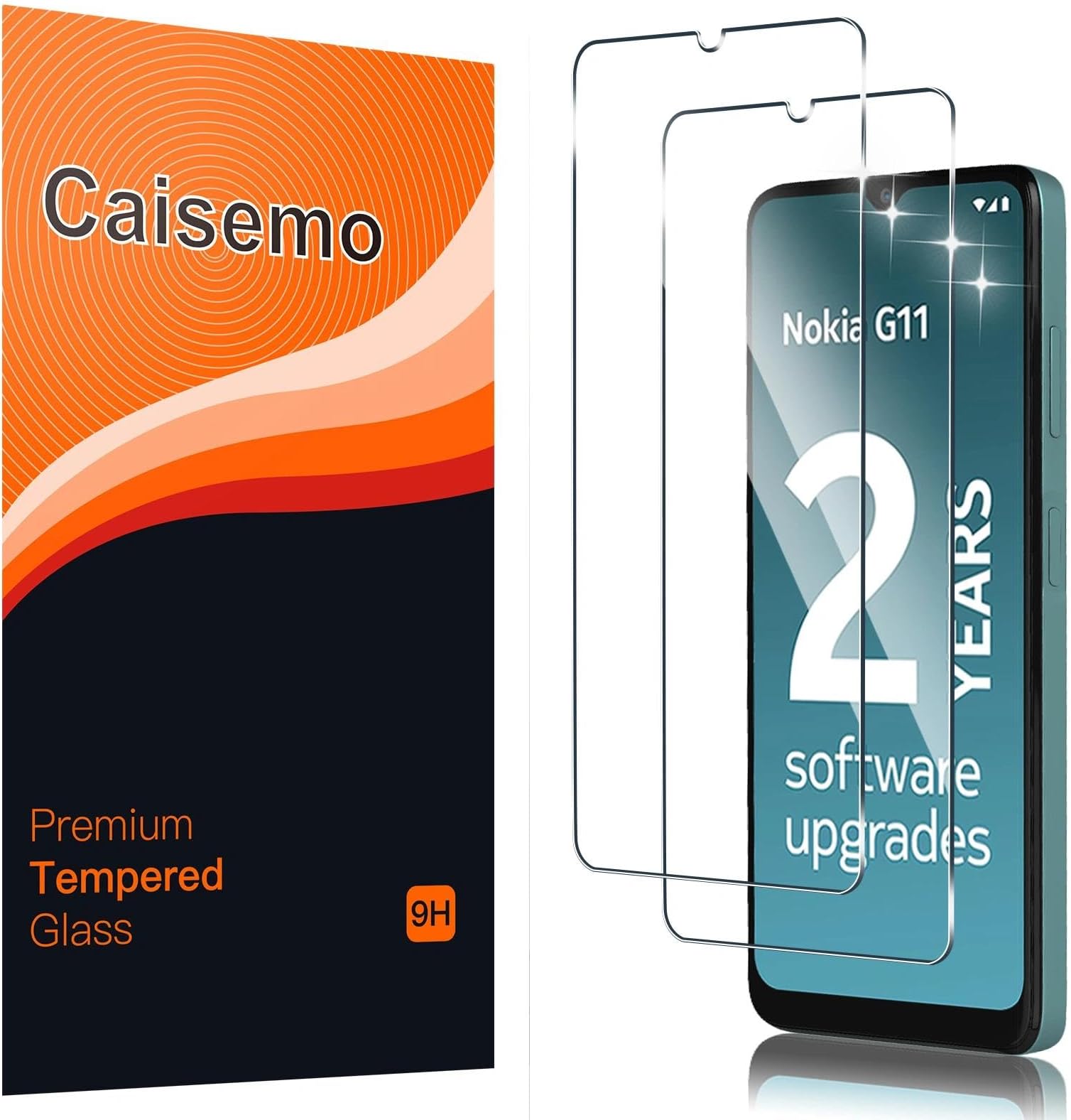 2 Pack For Nokia G11 / G21 Tempered Glass Screen Protector,9H Hardness, Anti Scartch,Soft Touch
