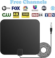Vista 6 de Antena de TV digital HD amplificada de largo alcance de más de 250 millas - Compatible con 1080p para Samsung Tv Modelo un55tu700dfxza