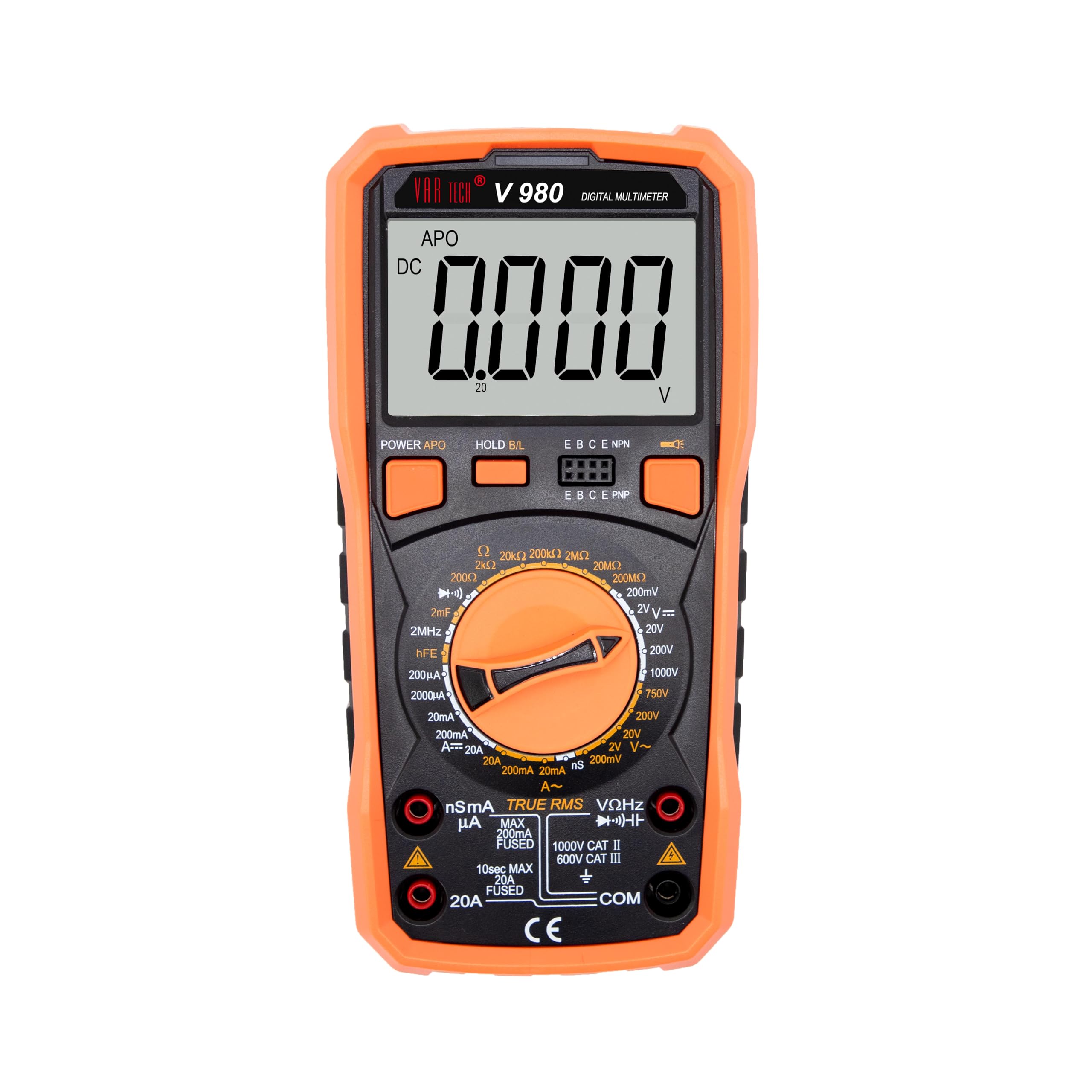 VAR TECH V 980 True RMS Digital multimeter 4 1/2 Digits display, 1000/750 V DC/AC, 200 uA ~ 20 A DC/AC with Capacitance Frequency Conductance (B0CWDCLNR2) Amazon Price History, Amazon Price Tracker