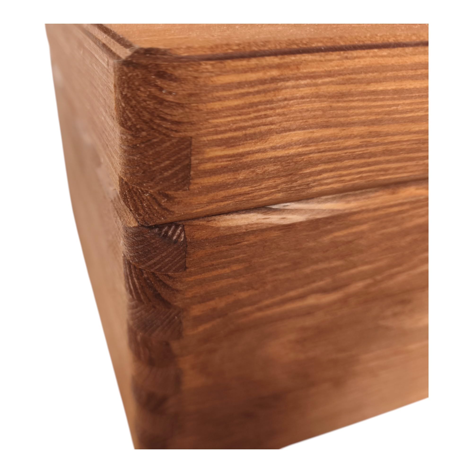 Cassa di Legno Scatola Portaoggetti Decorativa 30x20x14 cm Marrone