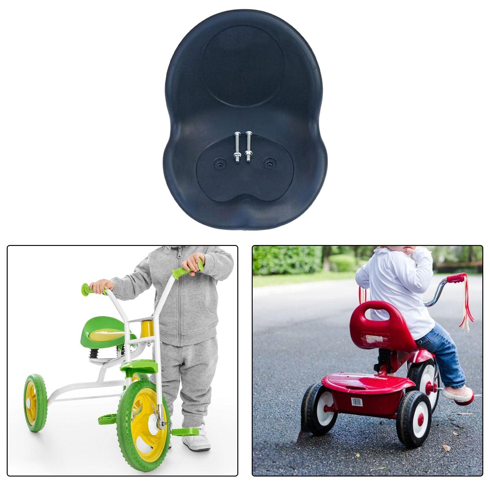 Siège de Tricycle pour Enfants pour Vélos pour Tout-Petits, Siège de Kart, Selle de Chariot de Dérive, Selle pour Chariot de Course, Selle de Dossier, noir2