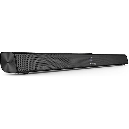 Monster Soundbar SB100 Sound Bar for Smart TV, 120W Soundbar with DSP Dynamic Sound, LED Display, Easy Setup, Bluetooth 5.4, Wall Mountable