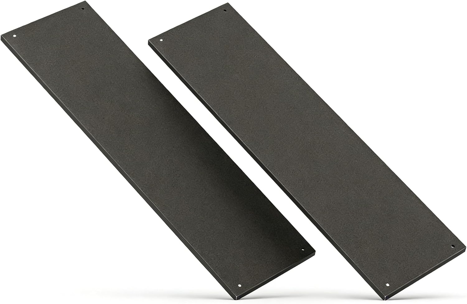 FEFLO 2-Pack of Shelves for Diamond-Shaped Cabinets, Metal Shelf for Outdoor Storage Shed, 33.7" x 10" x 5.9" in, Black