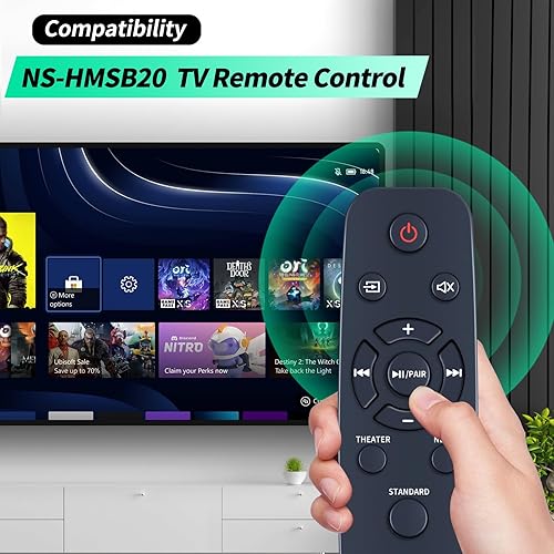 Miniatura 2 de NS-HMSB20 - Mando a distancia de repuesto para Insignia 2.1 Canal Mini Soundbar NSHMSB20 NS-HMSB20