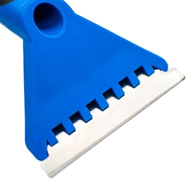 Roman Wallpaper Removal Scraper with Roller, 3.25-inch Steel Shaver Blade, Strips Wallpaper, Blue