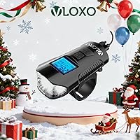 Vista 9 de VLOXO Velocímetro de bicicleta con juego de luces de bicicleta, IP65 impermeable cuentakilómetros de bicicleta con cuerno LED delantera y trasera