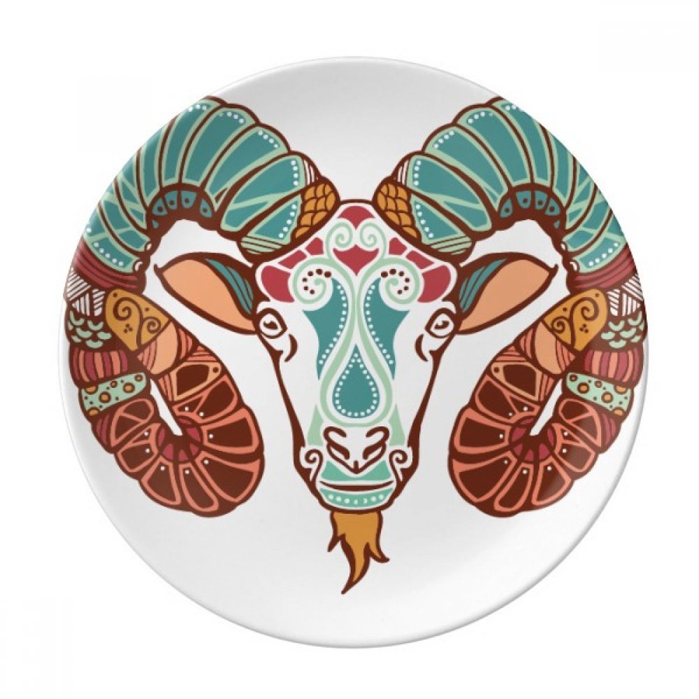 Porcelaine Assiette à dessert Bélier 20,3 cm au fini d'exception pour décoration raffinée