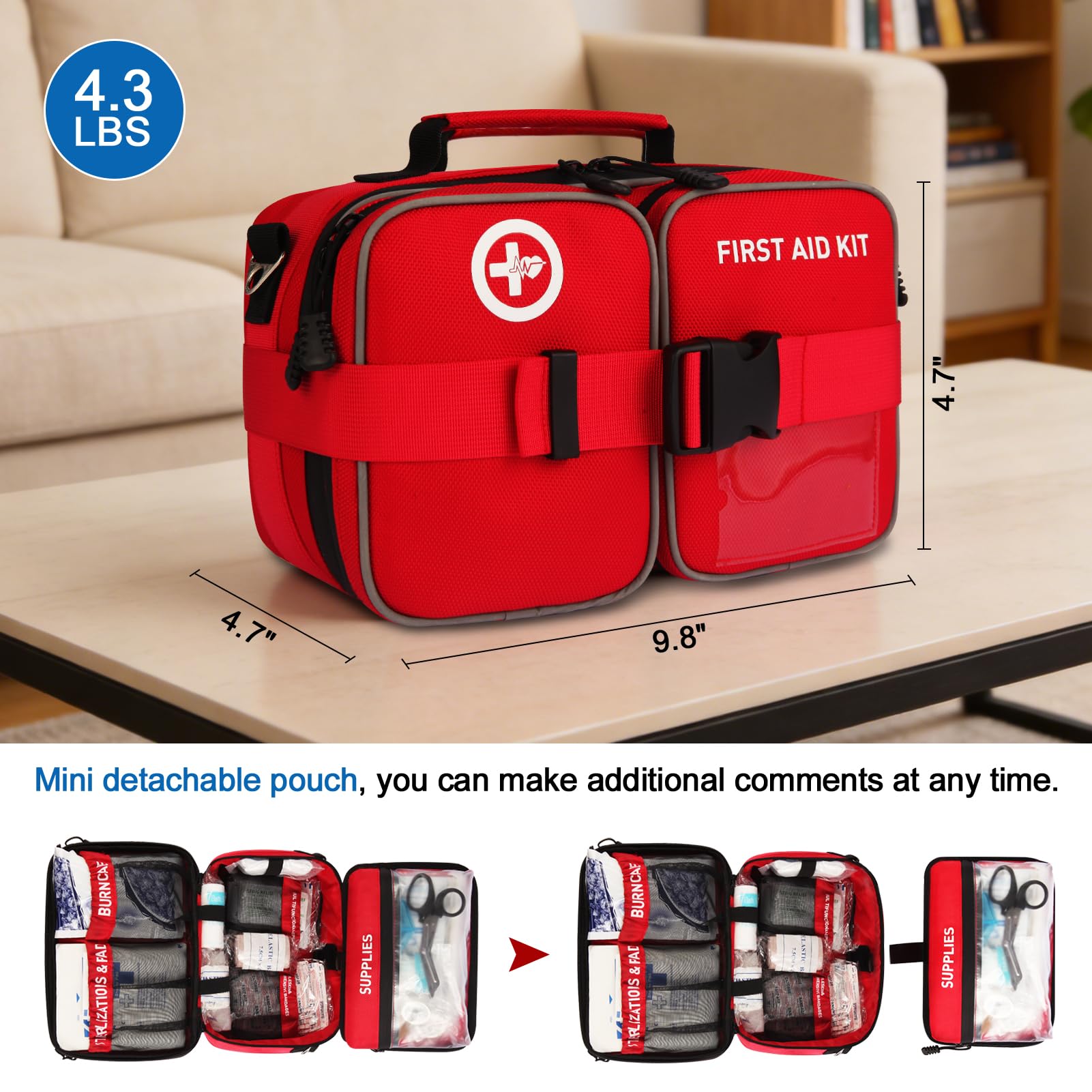 Premium 516 Piece First Aid Kit for Car, Home, Travel — Amazon image 5