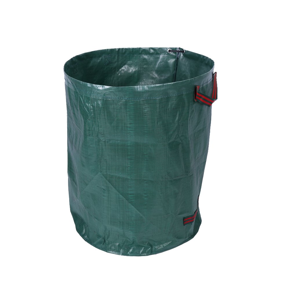 Greensen 4er Set Gartenabfallsack Laubsack Selbstaufstellend Gartensack Faltbar Abfallsäcke mit Doppeltem Boden Rasensack Wasserdichtes Laub Sack aus Robuste Gewebe PP, Müllsack 270L