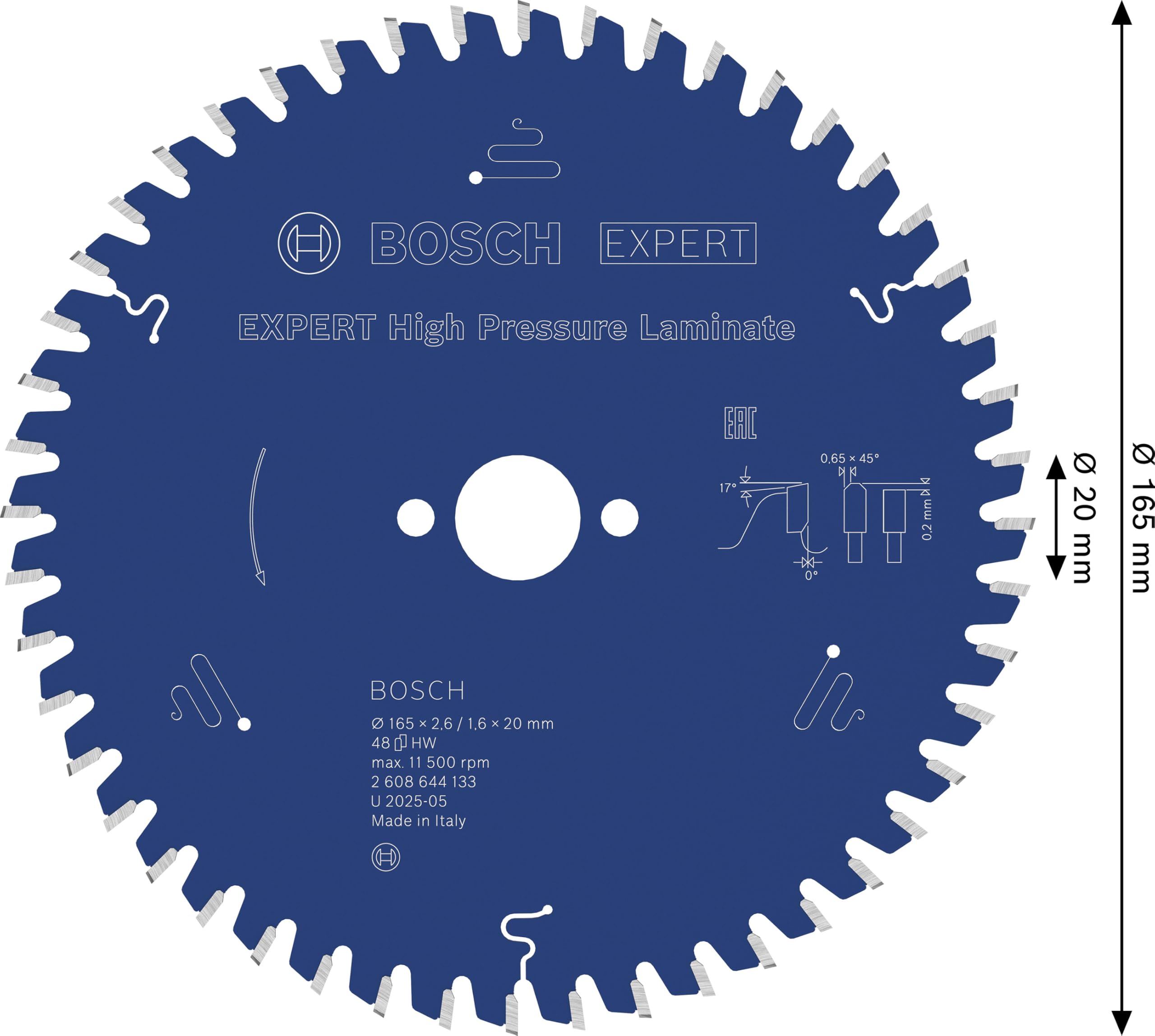 Bosch 1x EXPERT High Pressure Laminate lama