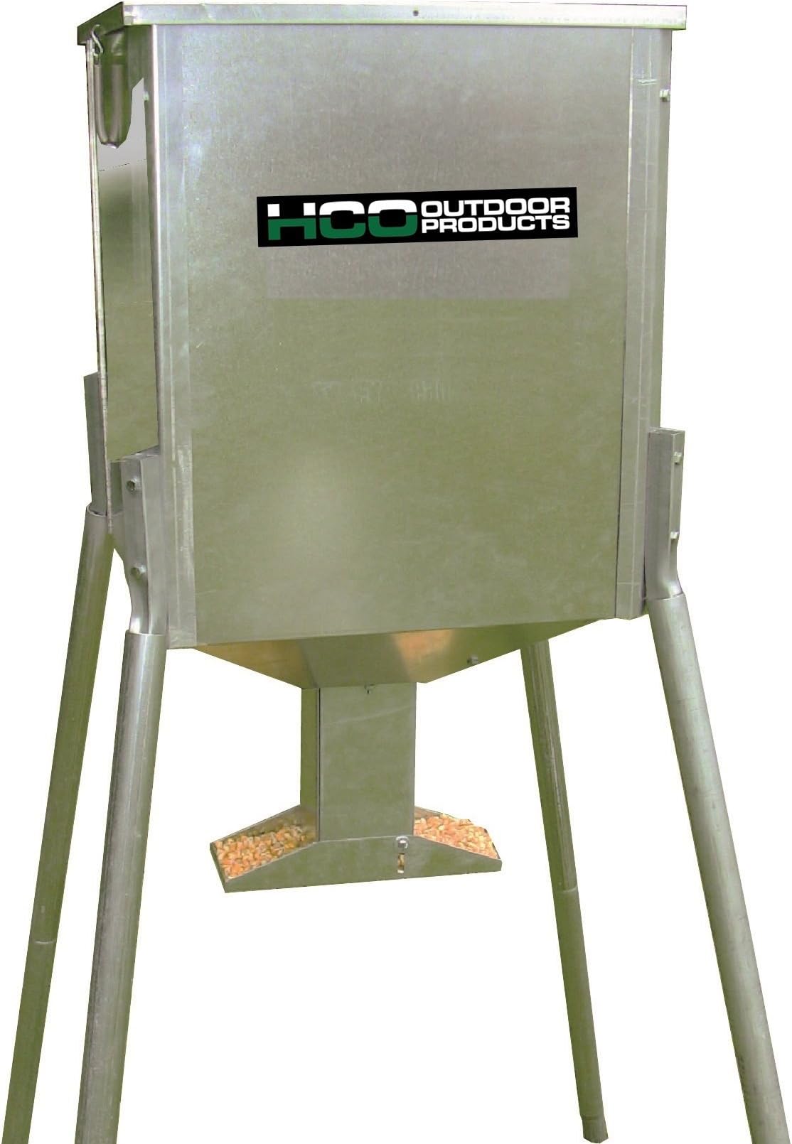HCO Galvanized Collapsible Game Feeder with Gravity Flow Head, 225-Pound