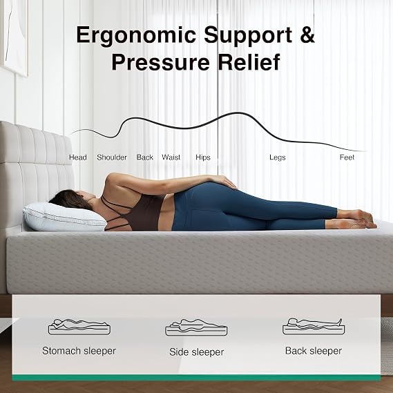 Novilla 10 Inch Queen Mattress, Memory Foam Mattress Queen