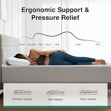 Novilla 10 Inch Queen Mattress, Memory Foam Mattress Queen