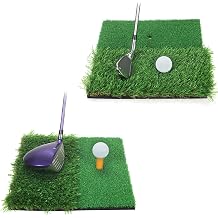 Linjinx Indoor Outdoor Golf Practice Mat Multi Shape Mini Swing Pad Lightweight Portable Hitting Surface