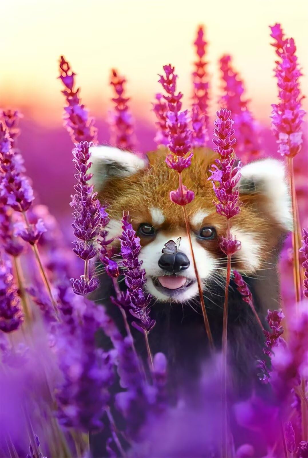 Puzzle 2000 Pezzi Panda Lavanda Puzzle Classici, Giochi Rilassamento e Intelligence, Puzzles Impossible, Idea Regalo Uomo e Donna