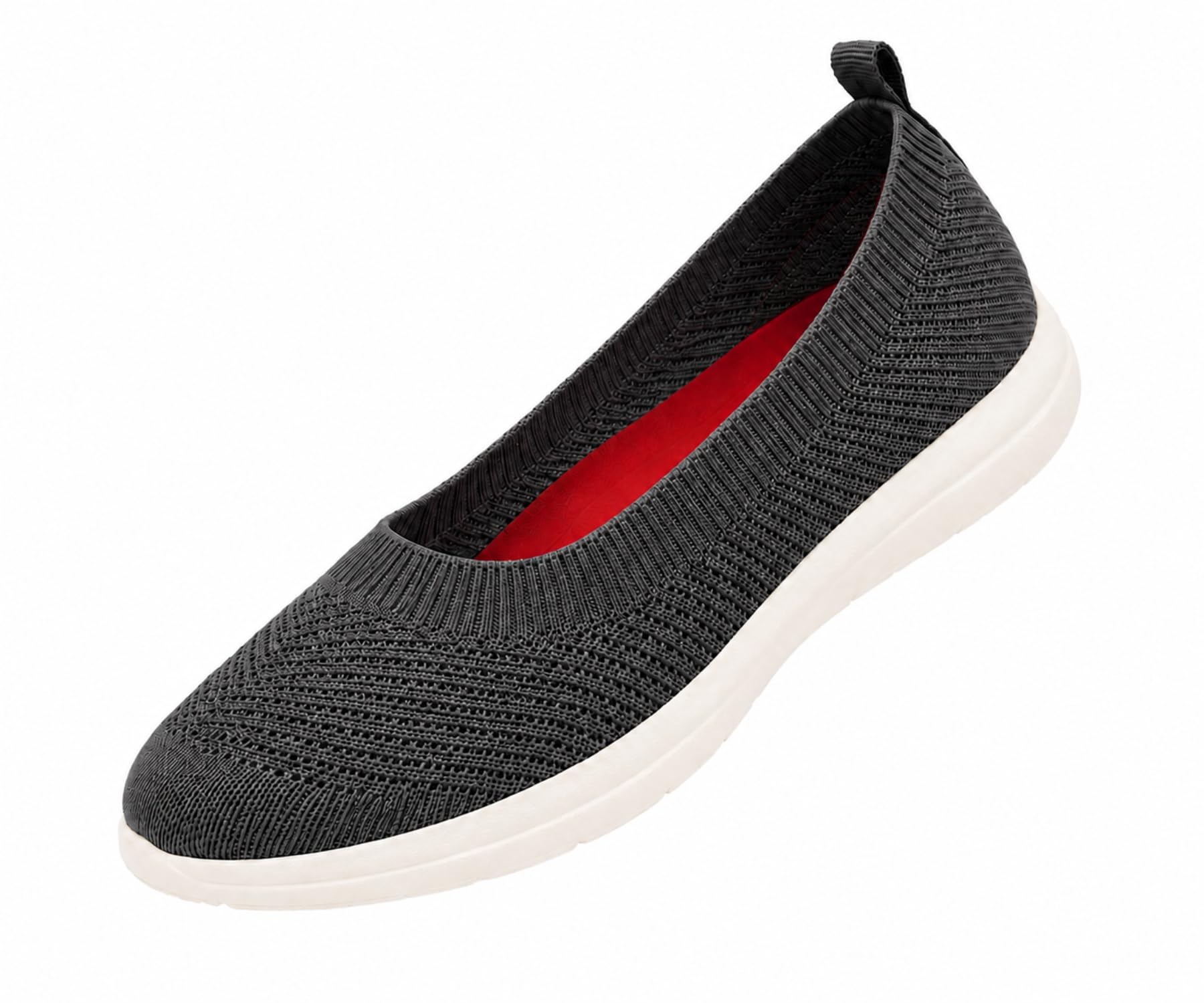 kraasa Bella-Ease Women's Memory Foam Slip-On Bellies | Cushioned Footbed | Lightweight Knit Upper | Comfortable Daily Wear Casual Shoes for Women-picture-52